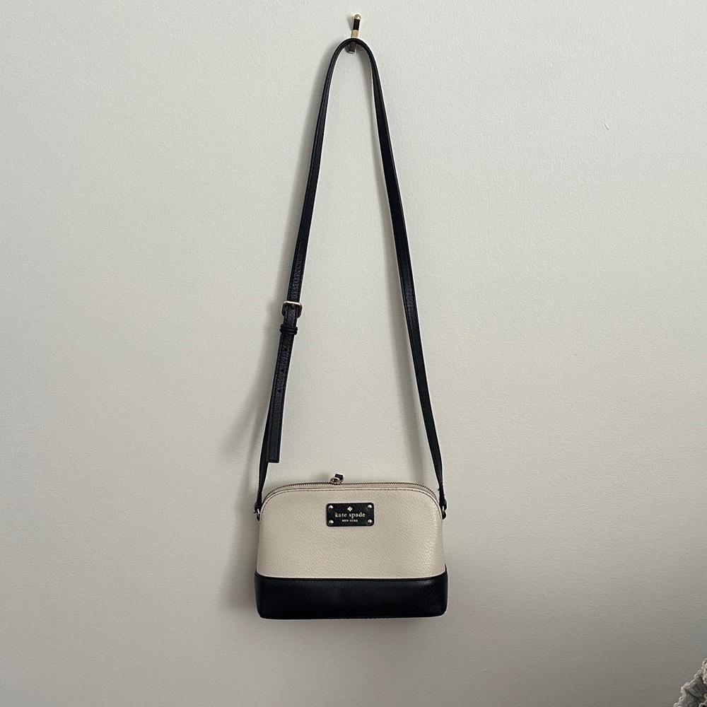 Kate Spade Black and White Crossbody Bag